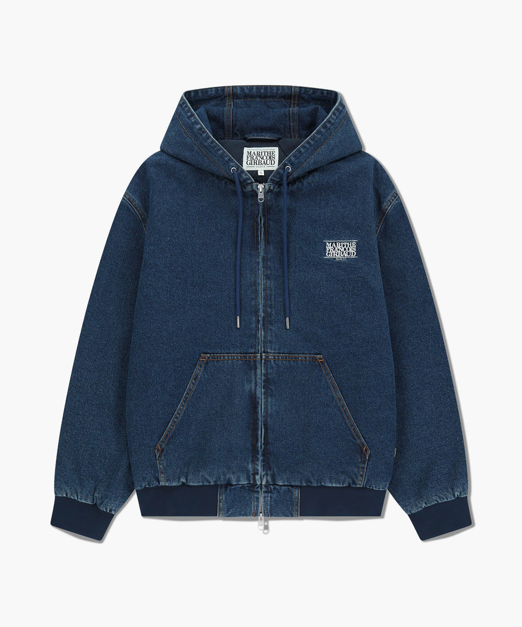 Marithe & Francois Girbaud - Denim Hoodie Jacket (Blue) product image 1 | TRAB K-Fashion Australia