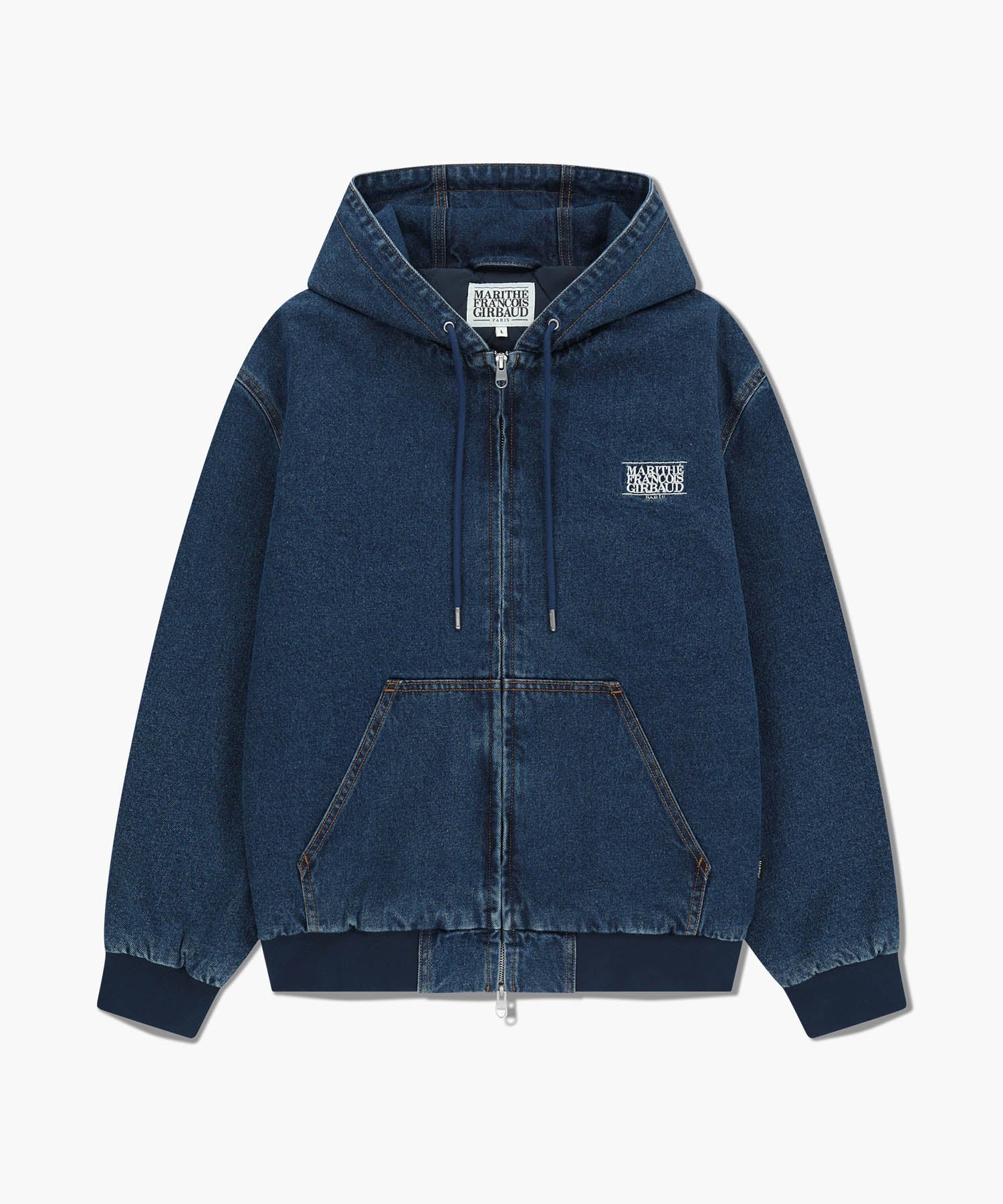 Marithe & Francois Girbaud - Denim Hoodie Jacket (Blue) product image 1 | TRAB K-Fashion Australia
