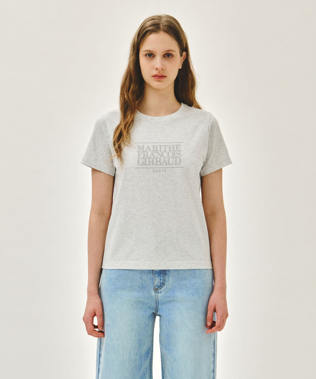 Marithe & Francois Girbaud - Classic Logo Tee (Light Heather Gray) product image 1 | TRAB K-Fashion Australia