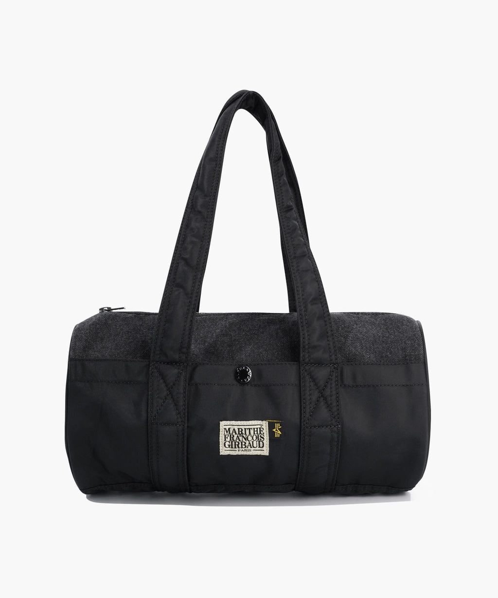 Marithe & Francois Girbaud - Marithe X Alpha Industries Classic Logo Nylon Duffle Bag (Black) product image 1 | TRAB K-Fashion Australia