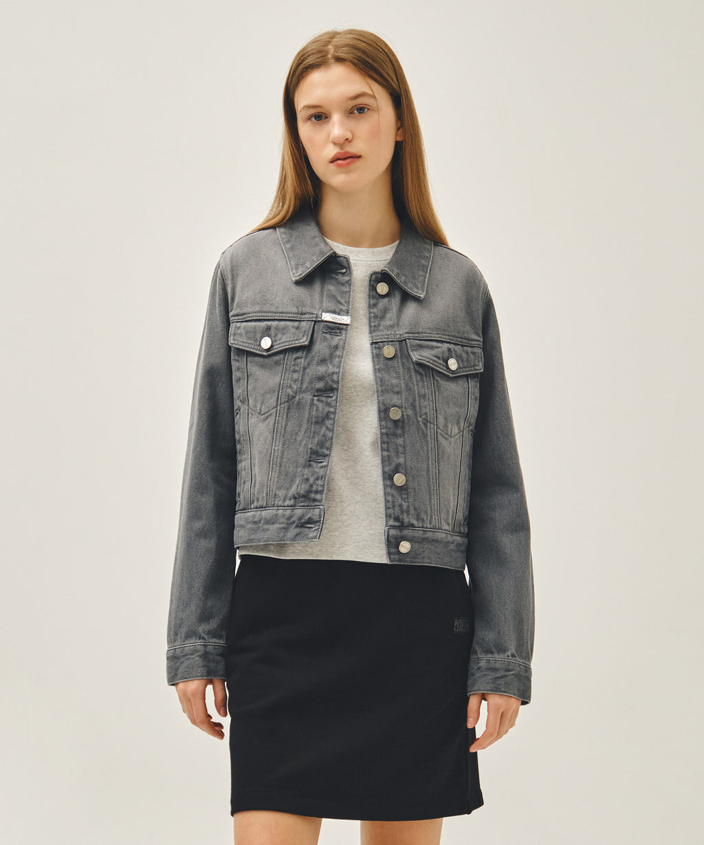 Marithe & Francois Girbaud - Denim Trucker Jacket (Gray) product image 1 | TRAB K-Fashion Australia