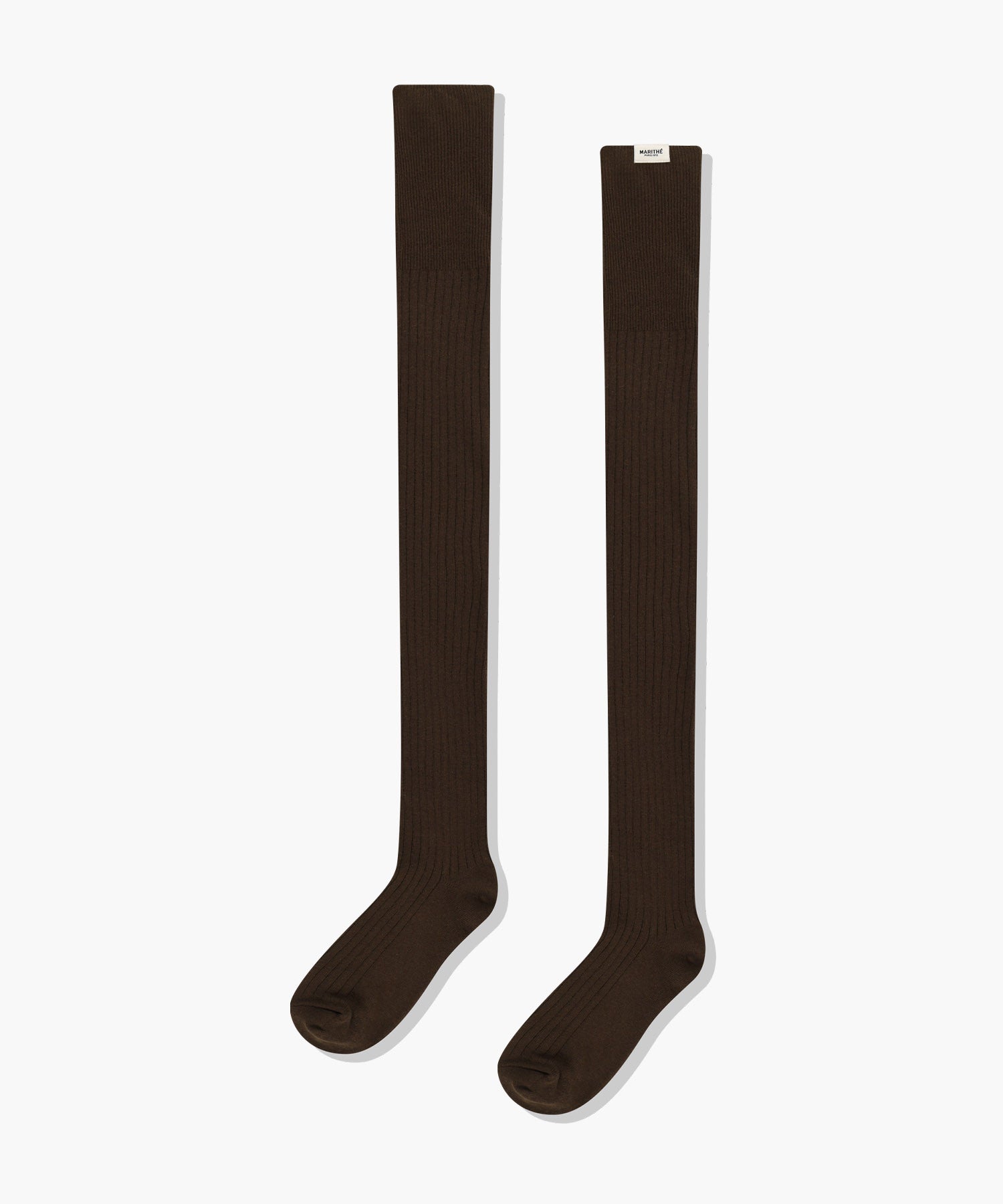 Marithe & Francois Girbaud - Over Knee Long Socks (Brown) product image 1 | TRAB K-Fashion Australia