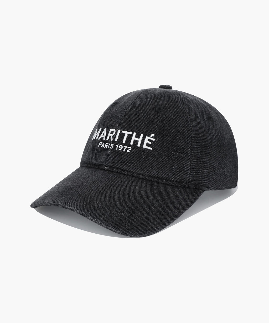 Marithe & Francois Girbaud - Denim Washing Regular Logo Ball Cap (Black) product image 1 | TRAB K-Fashion Australia