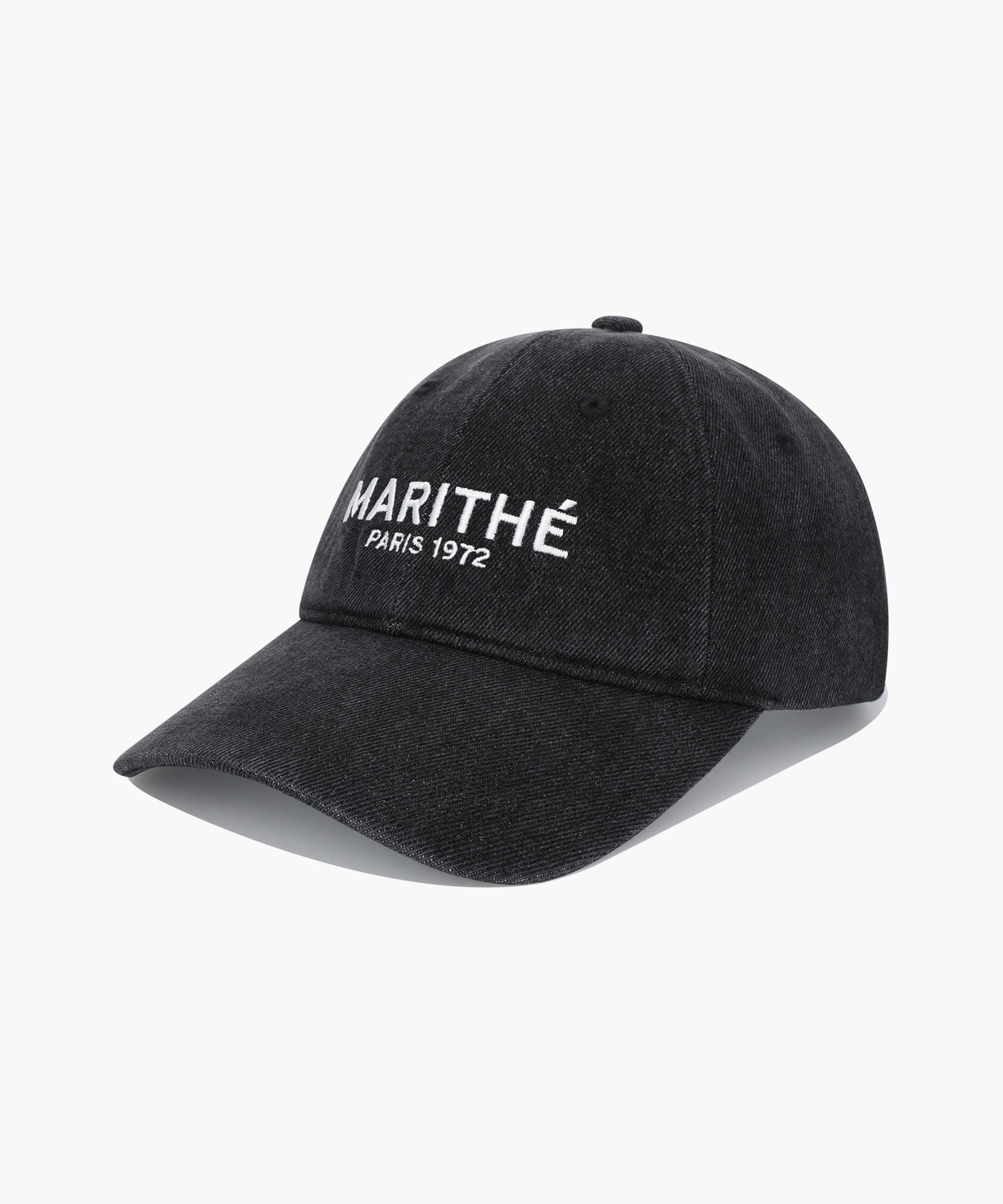 Marithe & Francois Girbaud - Denim Washing Regular Logo Ball Cap (Black) product image 1 | TRAB K-Fashion Australia