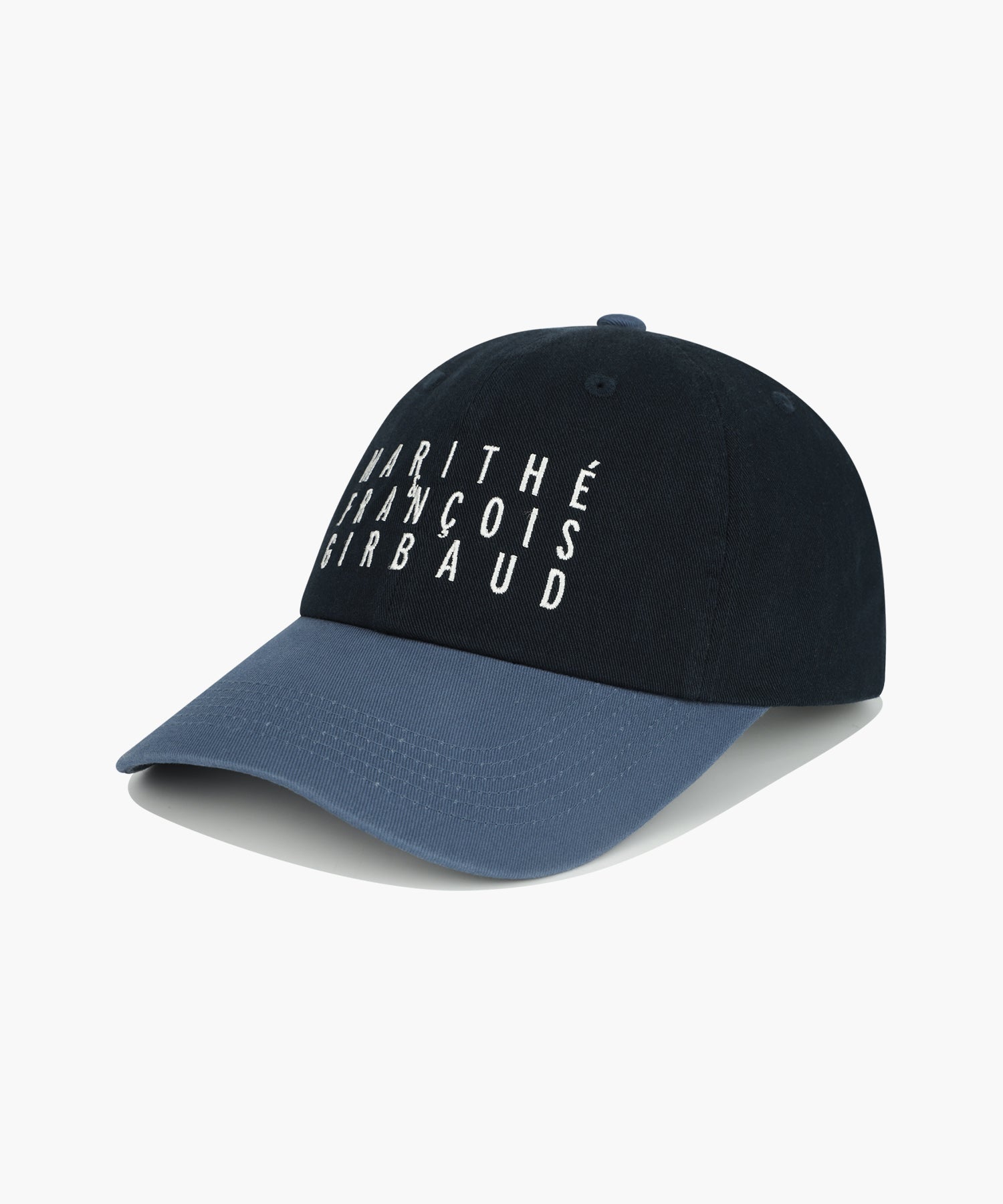 Marithe & Francois Girbaud - Typo Logo Color Block Covered Cap (Vintage Blue) product image 1 | TRAB K-Fashion Australia