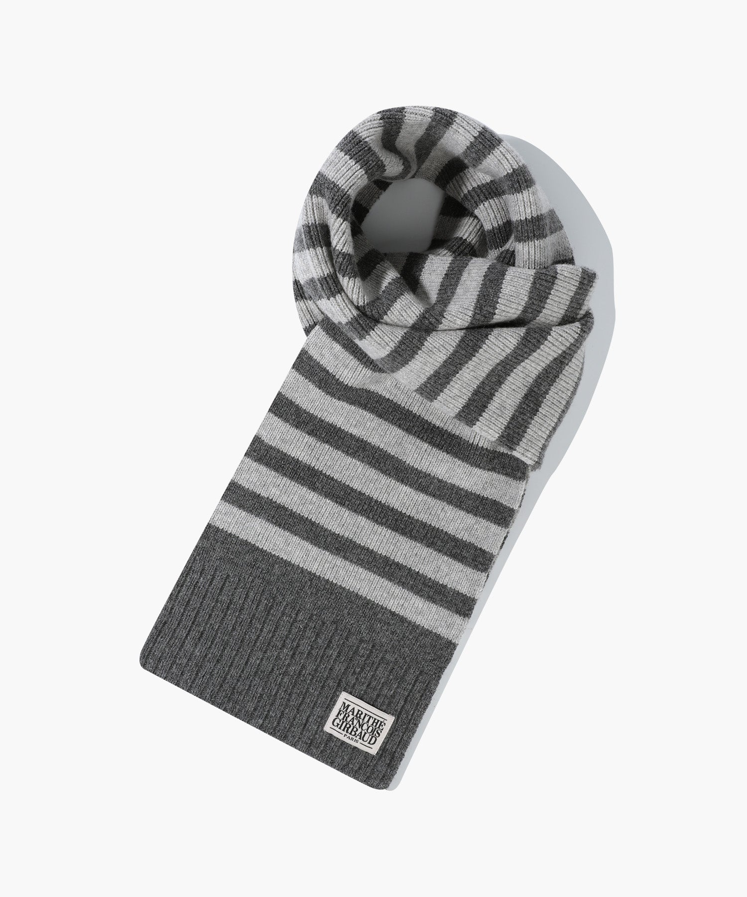 Marithe & Francois Girbaud - Classic Logo Muffler (Melange Gray) product image 1 | TRAB K-Fashion Australia