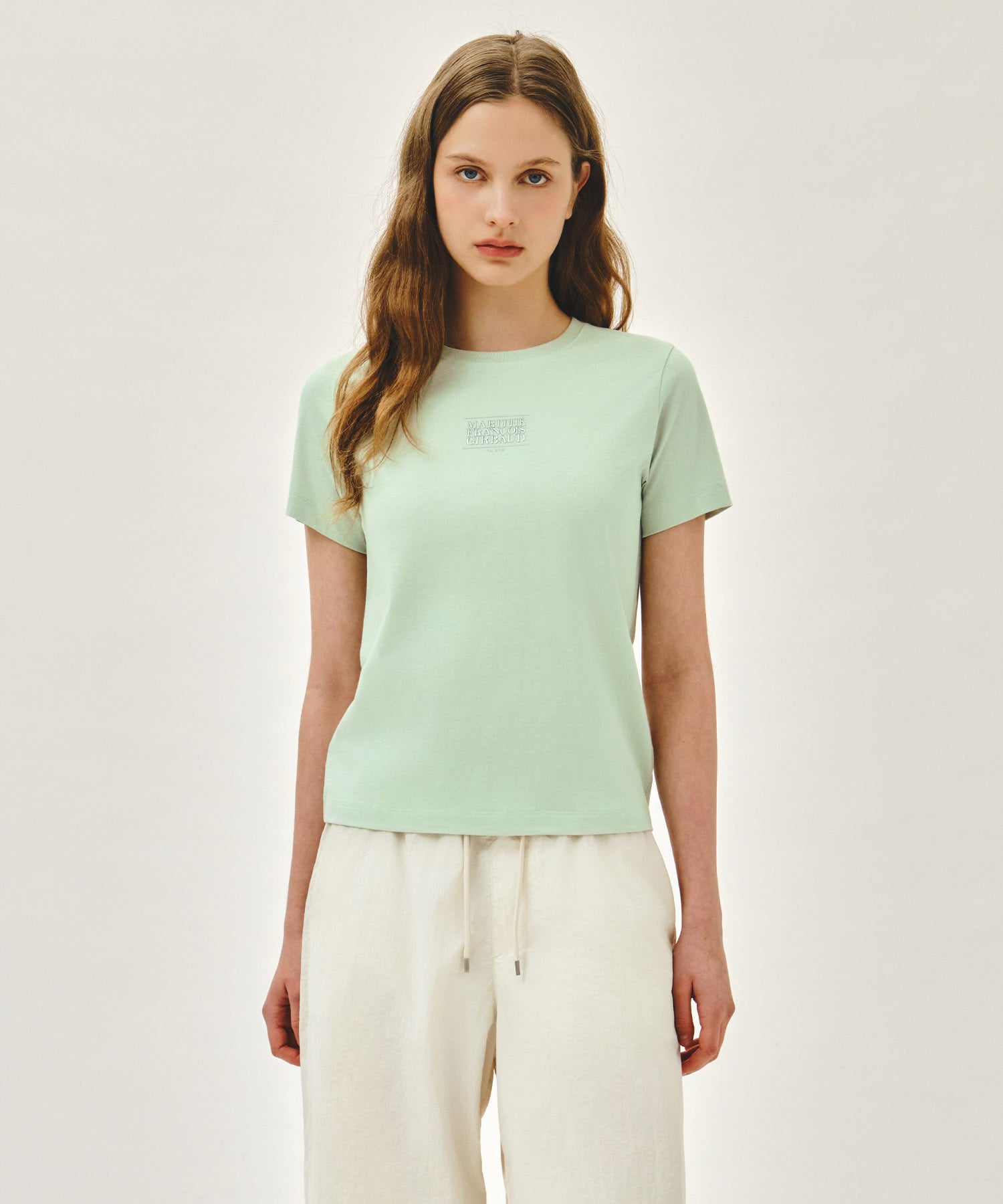 Marithe & Francois Girbaud - Small Classic Logo Tee (Light Green) product image 1 | TRAB K-Fashion Australia