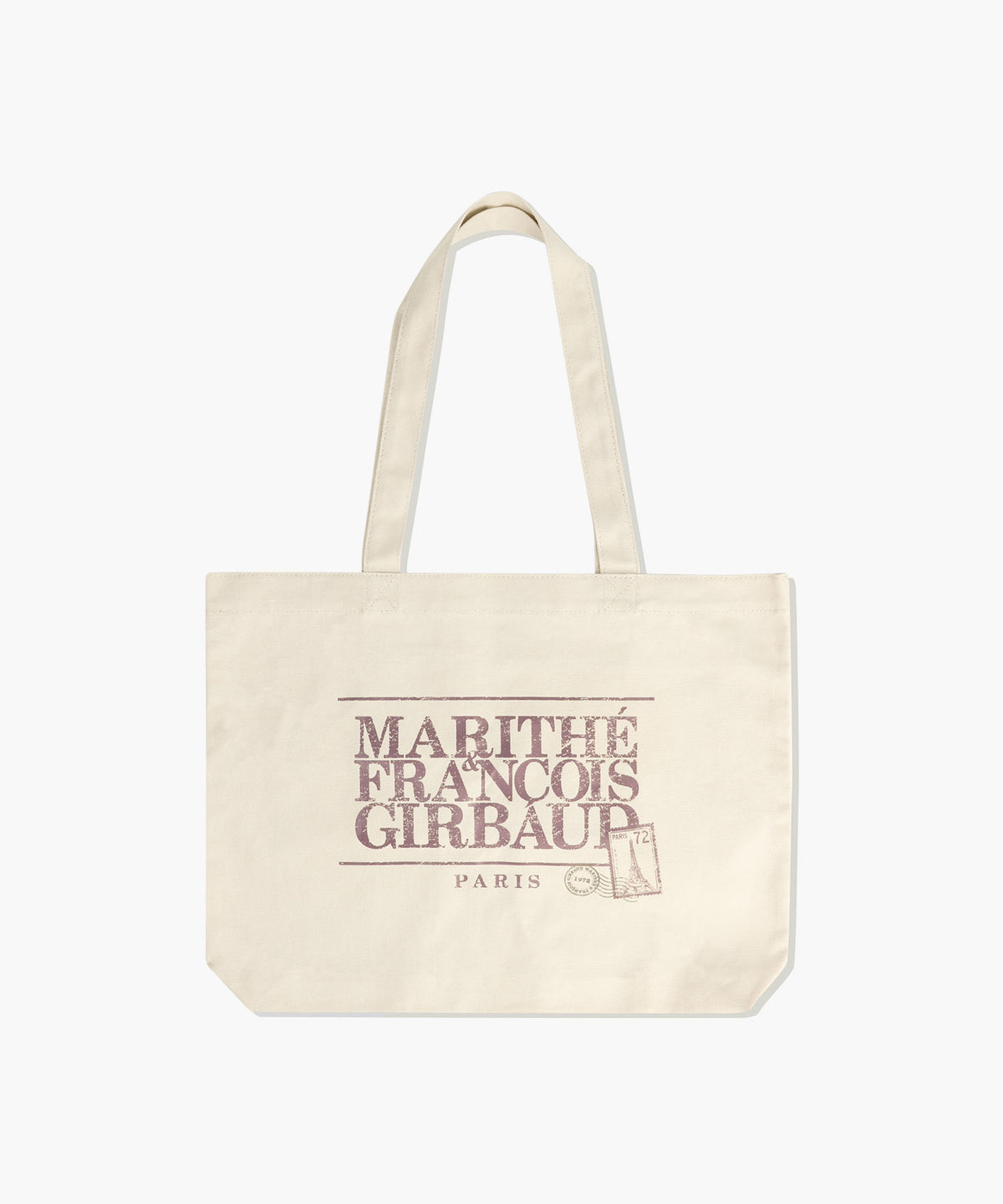 Marithe & Francois Girbaud - Classic Logo Stamp Eco Bag (Cream) product image 1 | TRAB K-Fashion Australia