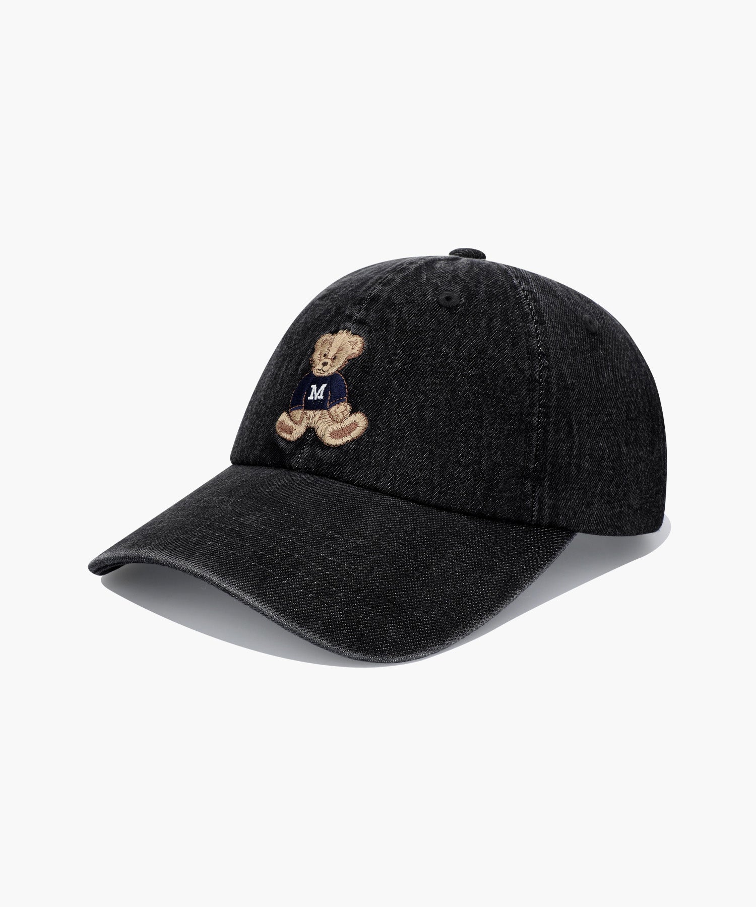 Marithe & Francois Girbaud - Doodle Bear Cap (Washed Black) product image 1 | TRAB K-Fashion Australia
