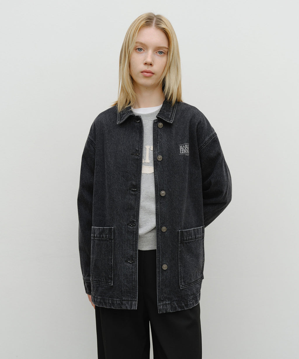 Marithe & Francois Girbaud - French Denim Work Jacket (Black) product image 1 | TRAB K-Fashion Australia