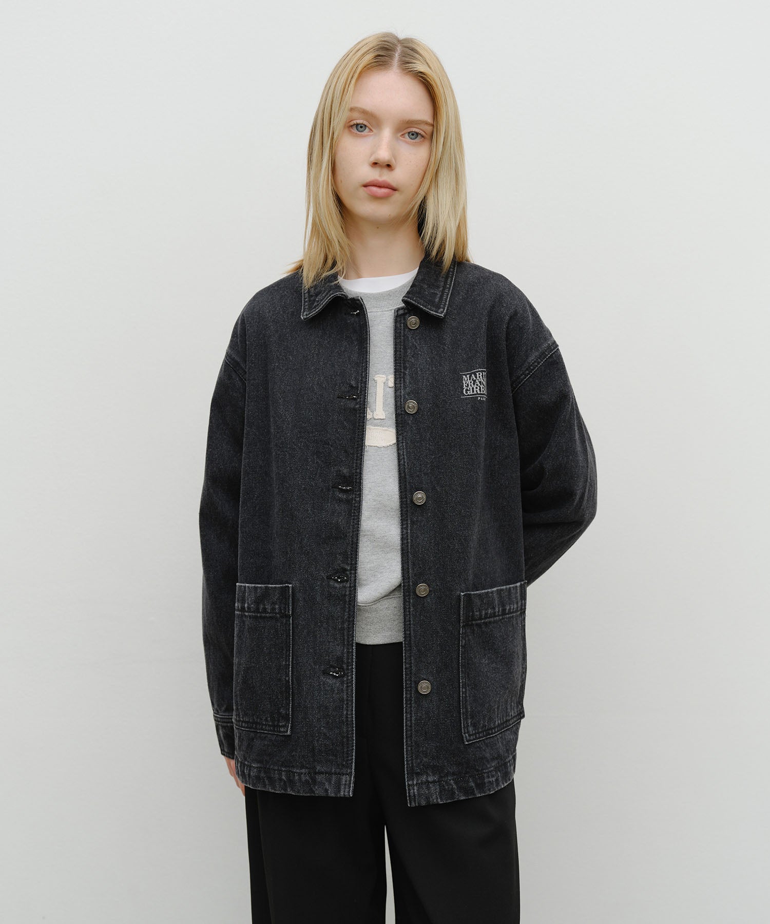 Marithe & Francois Girbaud - French Denim Work Jacket (Black) product image 1 | TRAB K-Fashion Australia