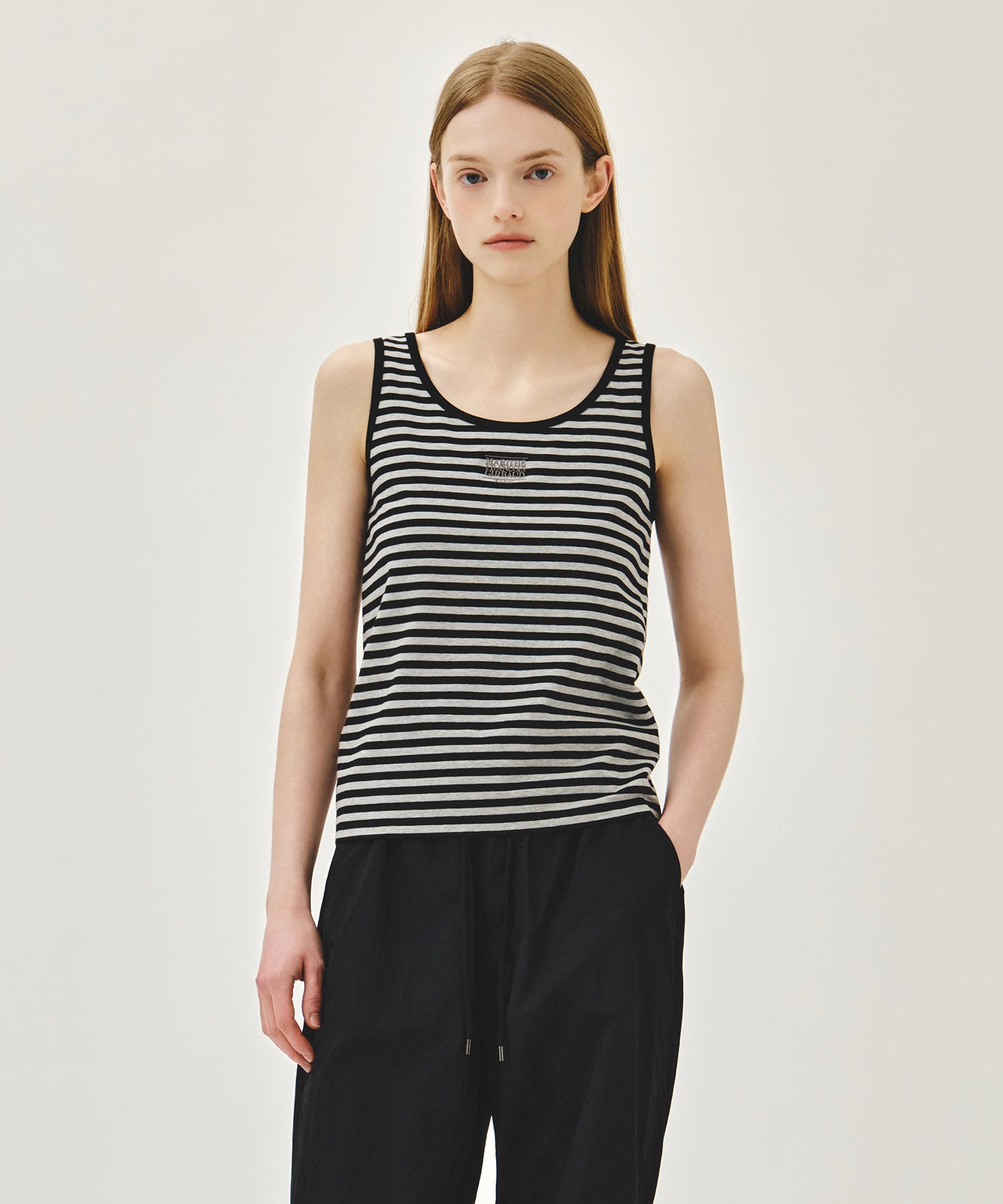 Marithe & Francois Girbaud - Small Classic Logo Sleeveless (Black) product image 1 | TRAB K-Fashion Australia