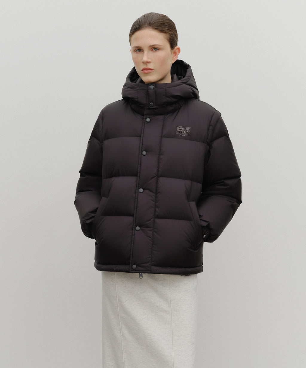Marithe & Francois Girbaud - Detatchable Down Jacket (Black) product image 2 | TRAB K-Fashion Australia