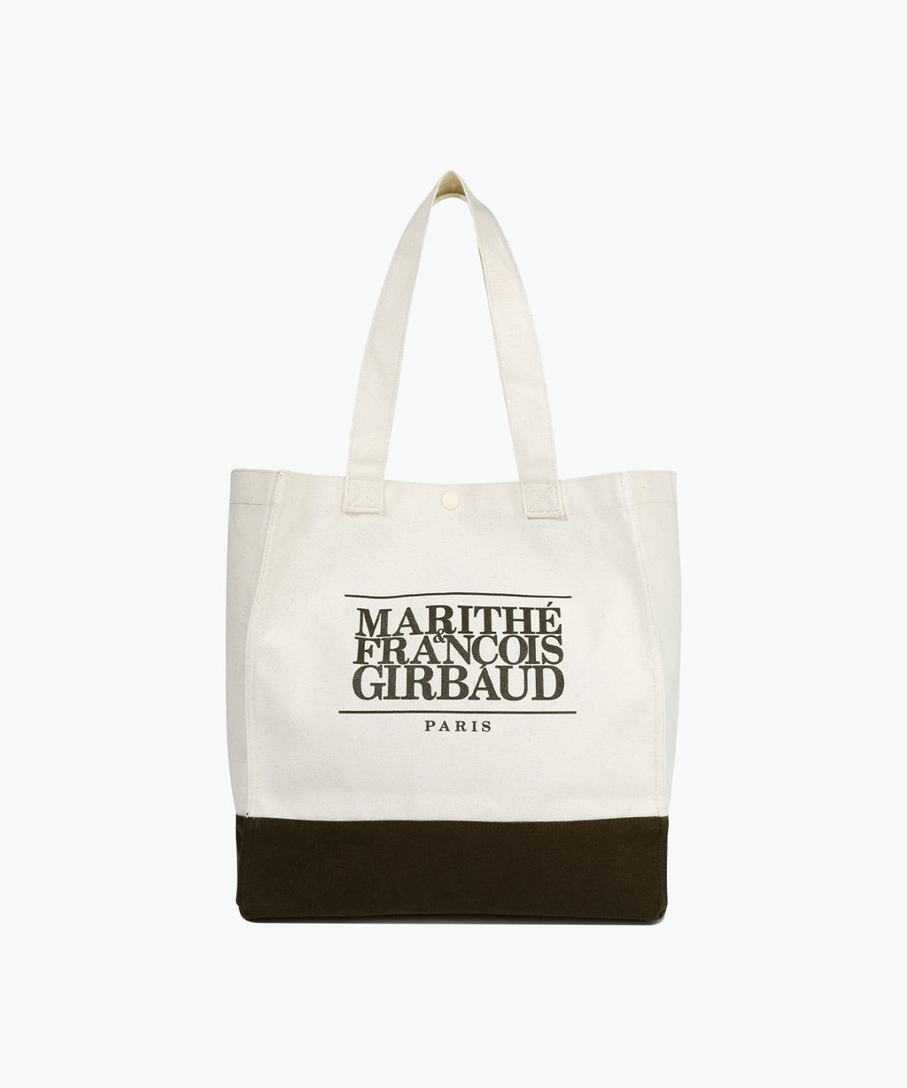 Marithe & Francois Girbaud - Classic Logo Big Shopper Bag (Natural) product image 1 | TRAB K-Fashion Australia