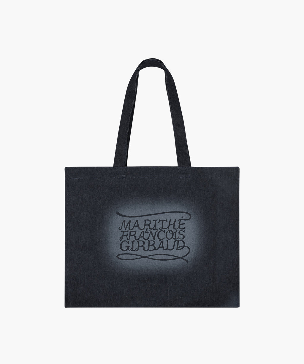 Marithe & Francois Girbaud - Drawing Classic Logo Denim Eco Bag (Dark Blue) product image 1 | TRAB K-Fashion Australia