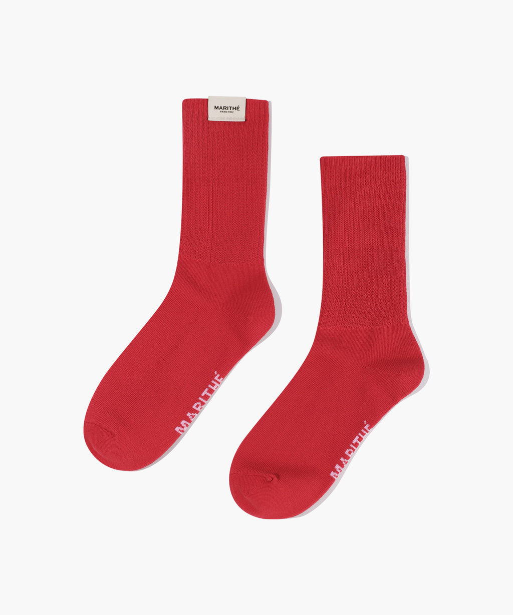 Marithe & Francois Girbaud - Regular Logo Socks (Red) product image 1 | TRAB K-Fashion Australia