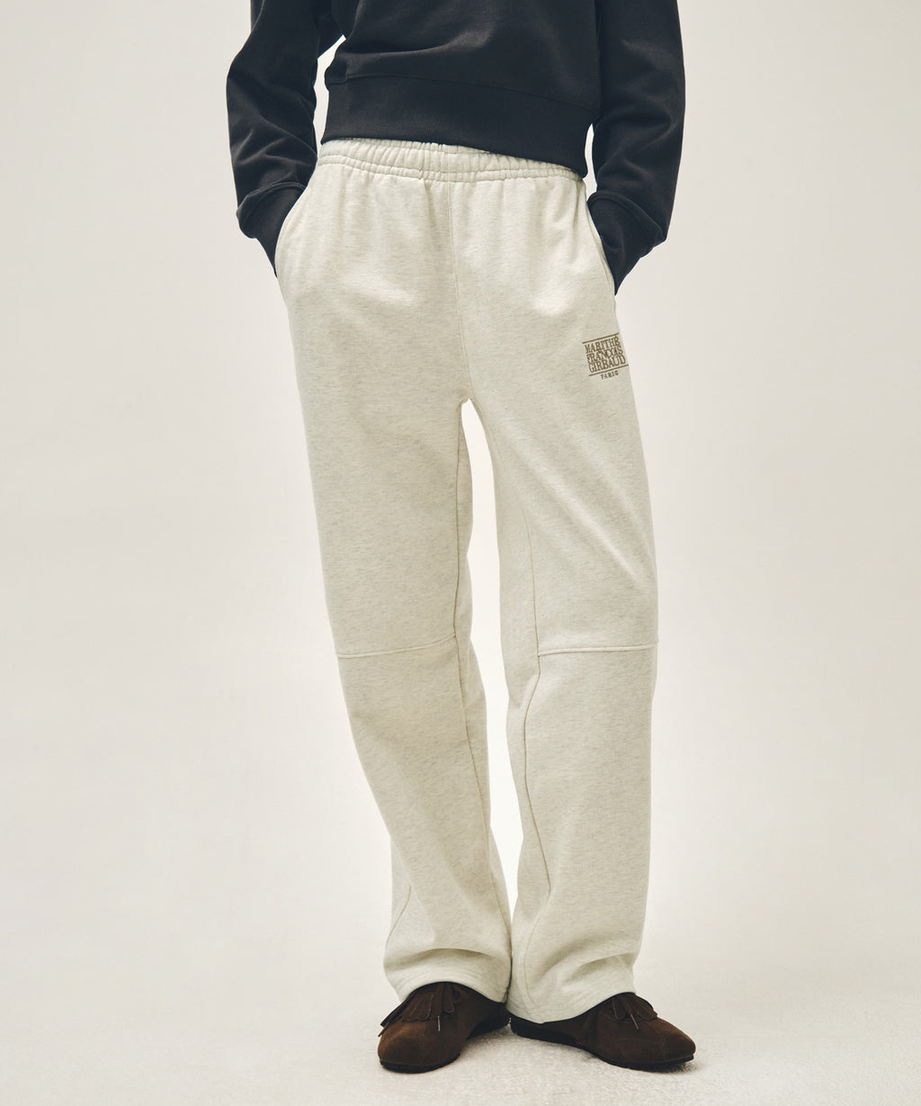 Marithe & Francois Girbaud - Classic Logo Sweat Pants (Oatmeal) product image 1 | TRAB K-Fashion Australia