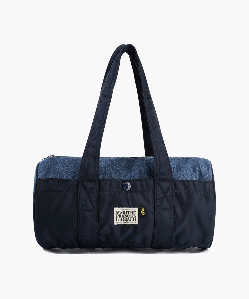 Marithe & Francois Girbaud - Marithe X Alpha Industries Classic Logo Nylon Duffle Bag (Navy) product image 1 | TRAB K-Fashion Australia