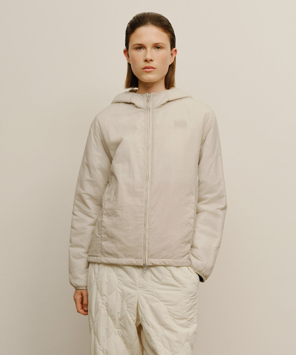 Marithe & Francois Girbaud - Marithe Sport Hooded Padded Jacket (Light Beige) product image 1 | TRAB K-Fashion Australia