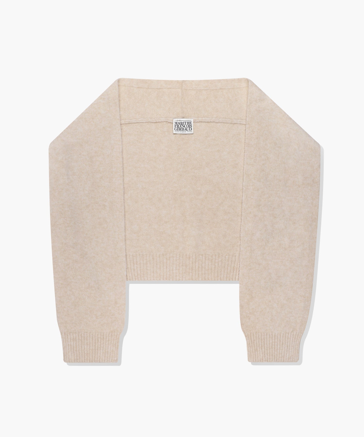 Marithe & Francois Girbaud - Circle Logo Shawl Muffler (Beige) product image 1 | TRAB K-Fashion Australia