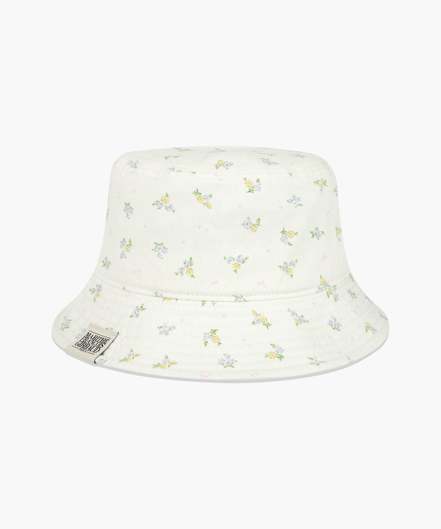 Marithe & Francois Girbaud - Classic Logo Flower Bucket Hat (Ivory) product image 1 | TRAB K-Fashion Australia