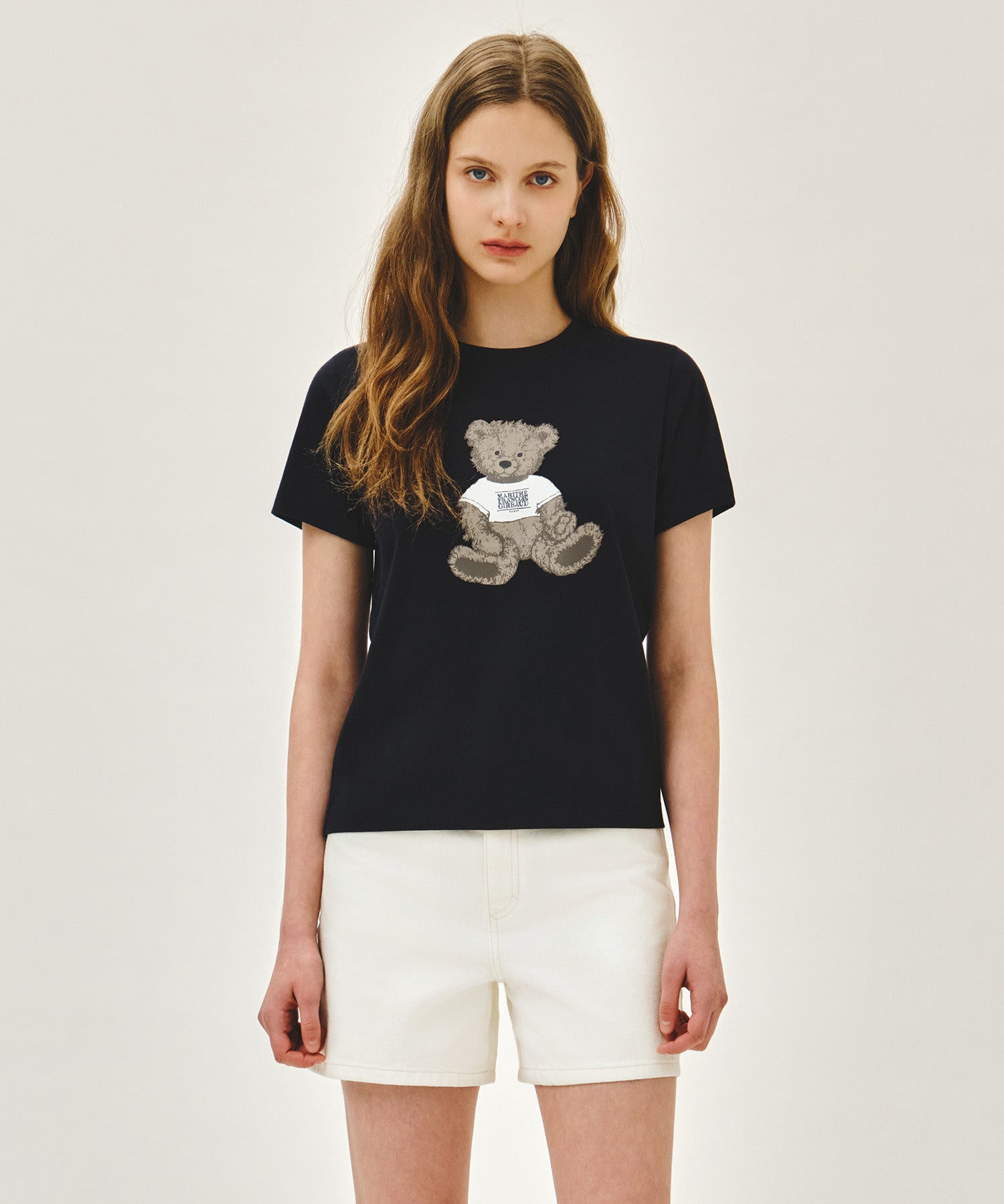 Marithe & Francois Girbaud - Doodle Bear Tee (Navy) product image 1 | TRAB K-Fashion Australia