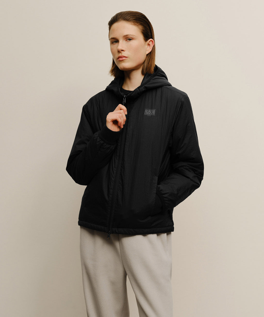 Marithe & Francois Girbaud - Marithe Sport Hooded Padded Jacket (Black) product image 1 | TRAB K-Fashion Australia