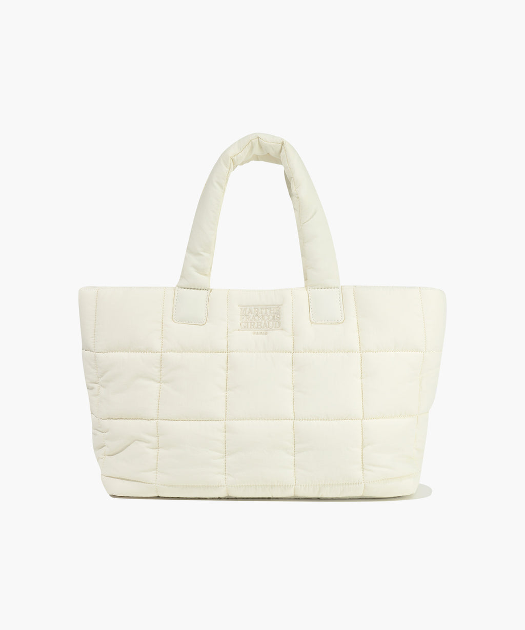 Marithe & Francois Girbaud - Classic Logo Padding Tote Bag (Ivory) product image 1 | TRAB K-Fashion Australia