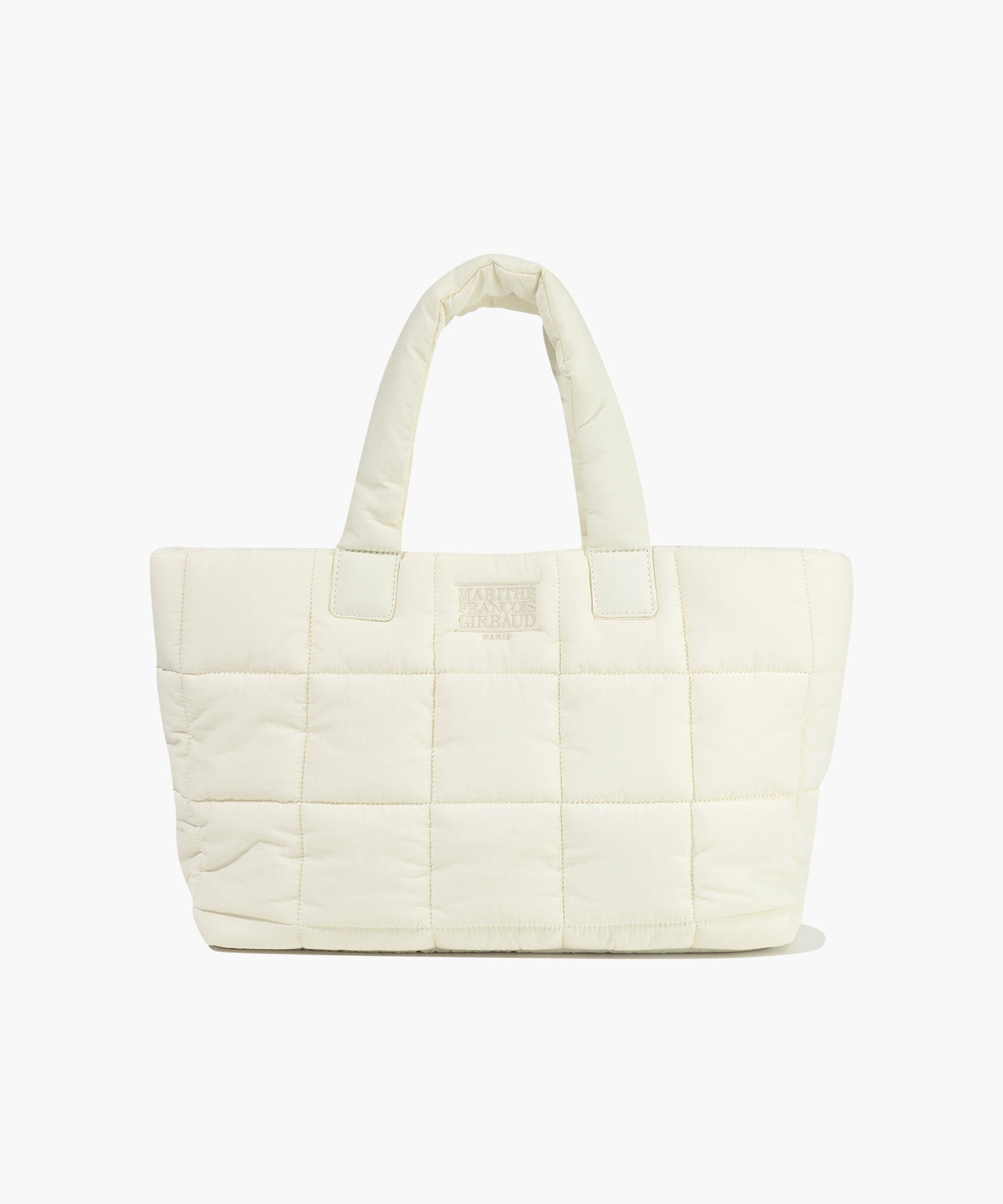 Marithe & Francois Girbaud - Classic Logo Padding Tote Bag (Ivory) product image 1 | TRAB K-Fashion Australia