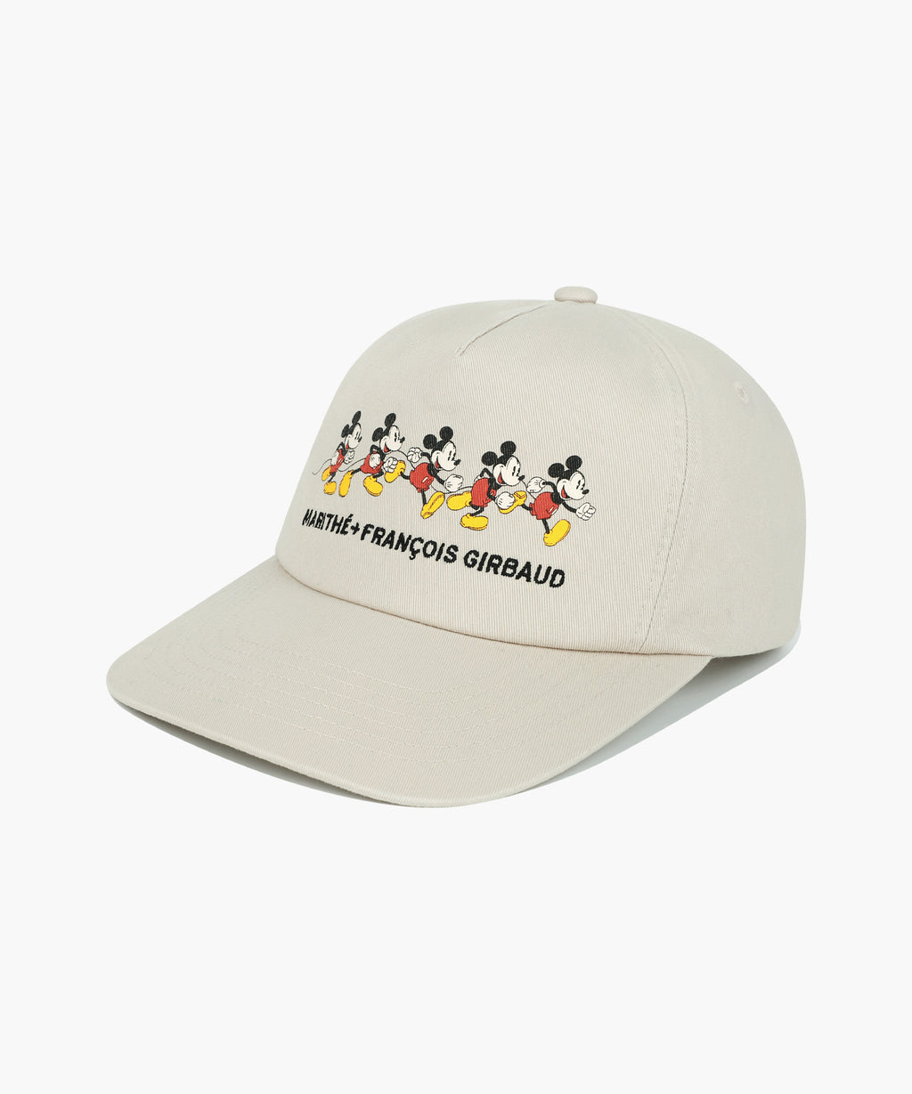 Marithe & Francois Girbaud - Mickey_graphic 5 Panel Cap (Light Beige) product image 1 | TRAB K-Fashion Australia