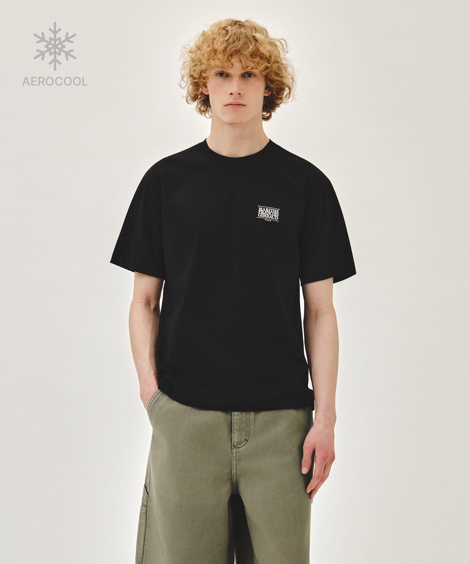 Marithe & Francois Girbaud - Aerocool Small Classic Logo Tee (Black) product image 1 | TRAB K-Fashion Australia