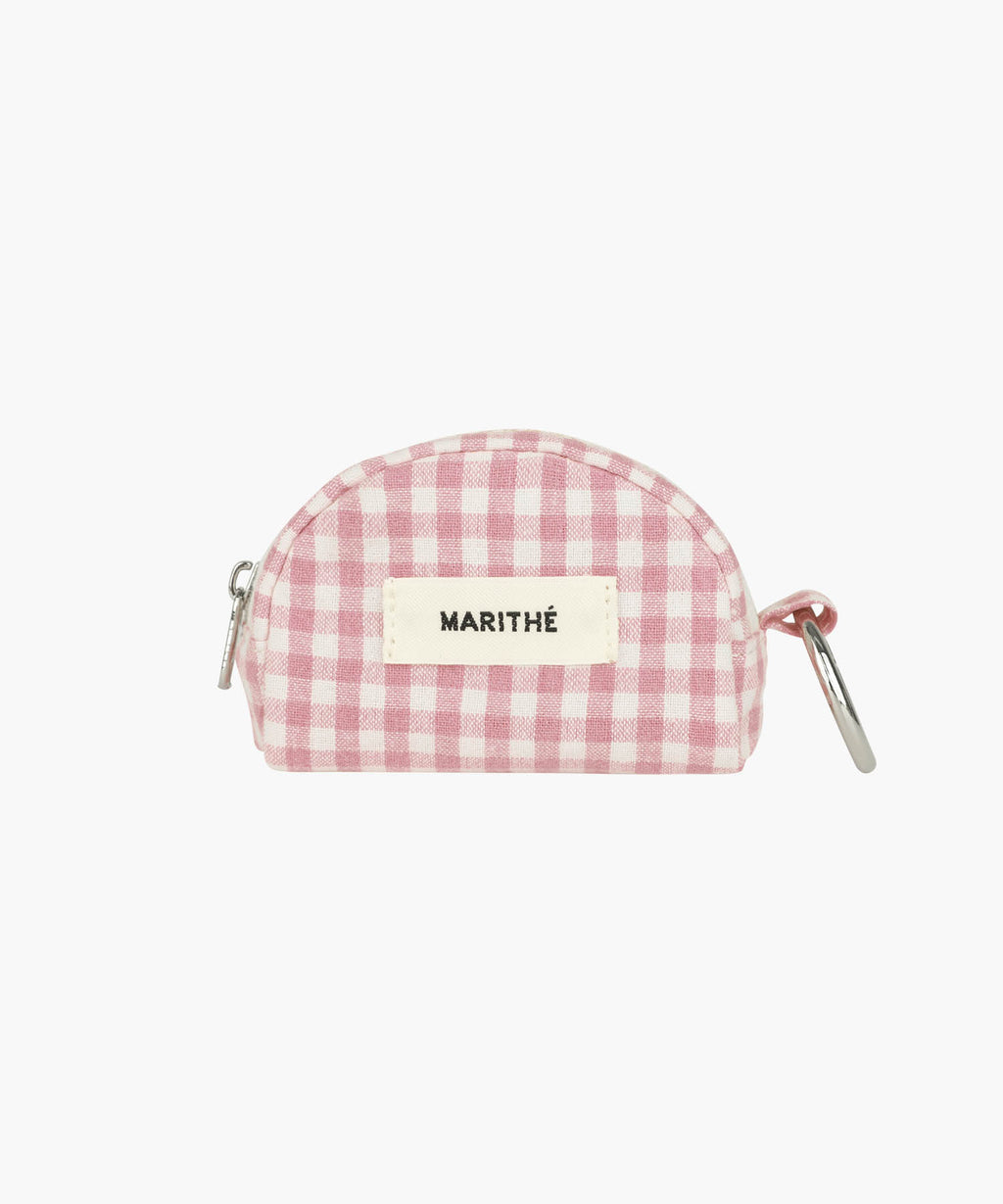 Marithe & Francois Girbaud - Regular Logo Mini Keyring Pouch (Pink) product image 1 | TRAB K-Fashion Australia