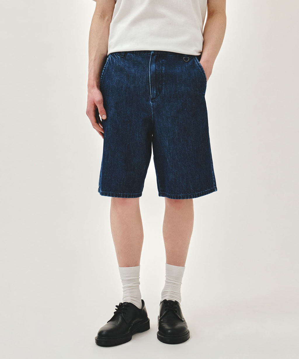 Marithe & Francois Girbaud - Marine Denim Easy Shorts (Blue) product image 1 | TRAB K-Fashion Australia