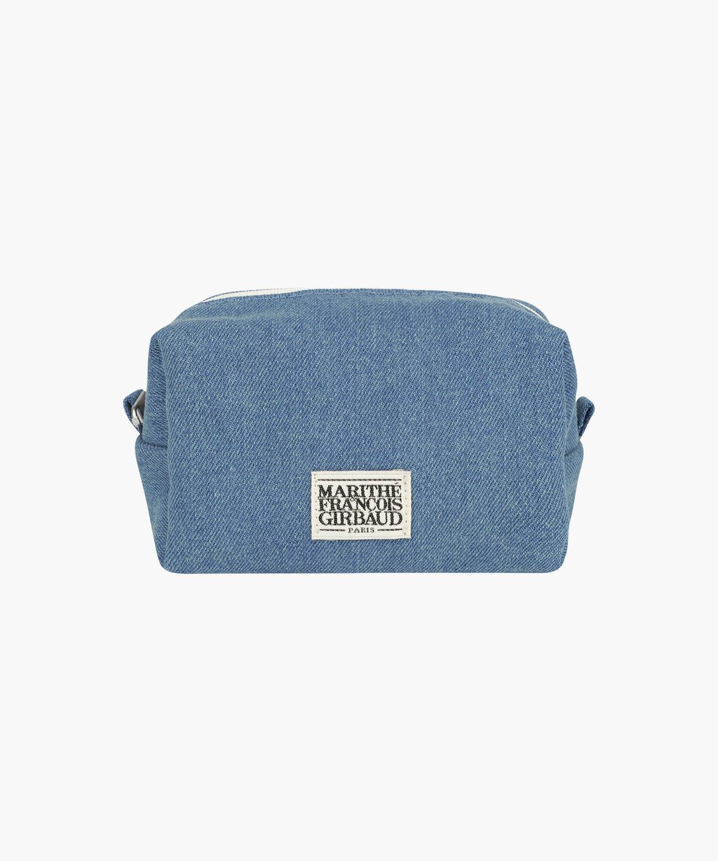 Marithe & Francois Girbaud - Classic Logo Denim Pouch (Blue) product image 1 | TRAB K-Fashion Australia