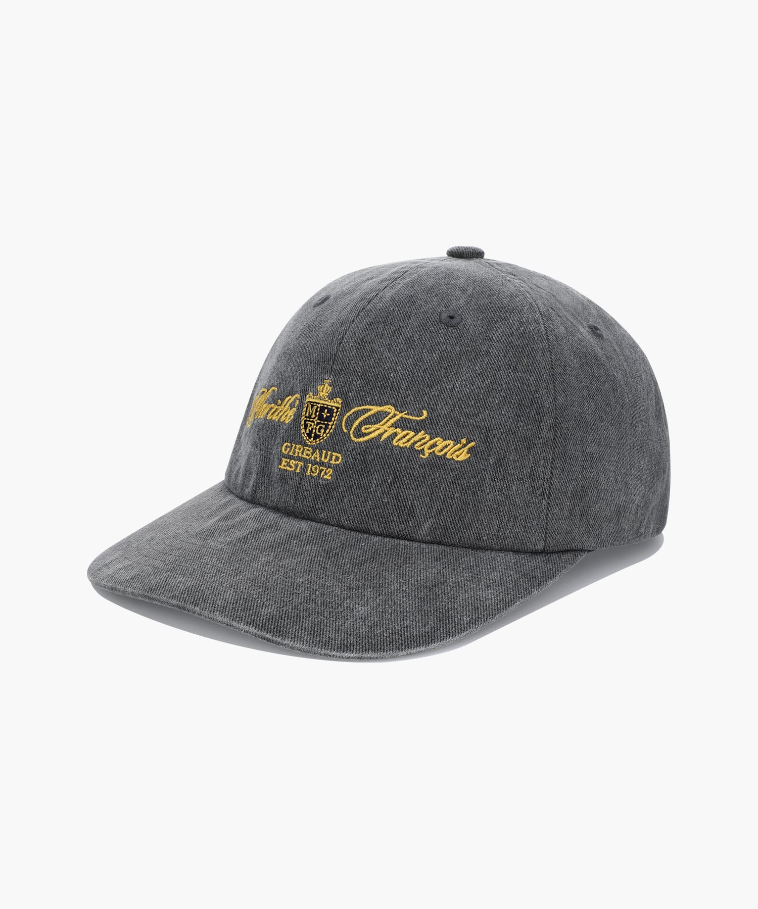 Marithe & Francois Girbaud - Lettering Graphic Flat Brim Cap (Charcoal) product image 1 | TRAB K-Fashion Australia