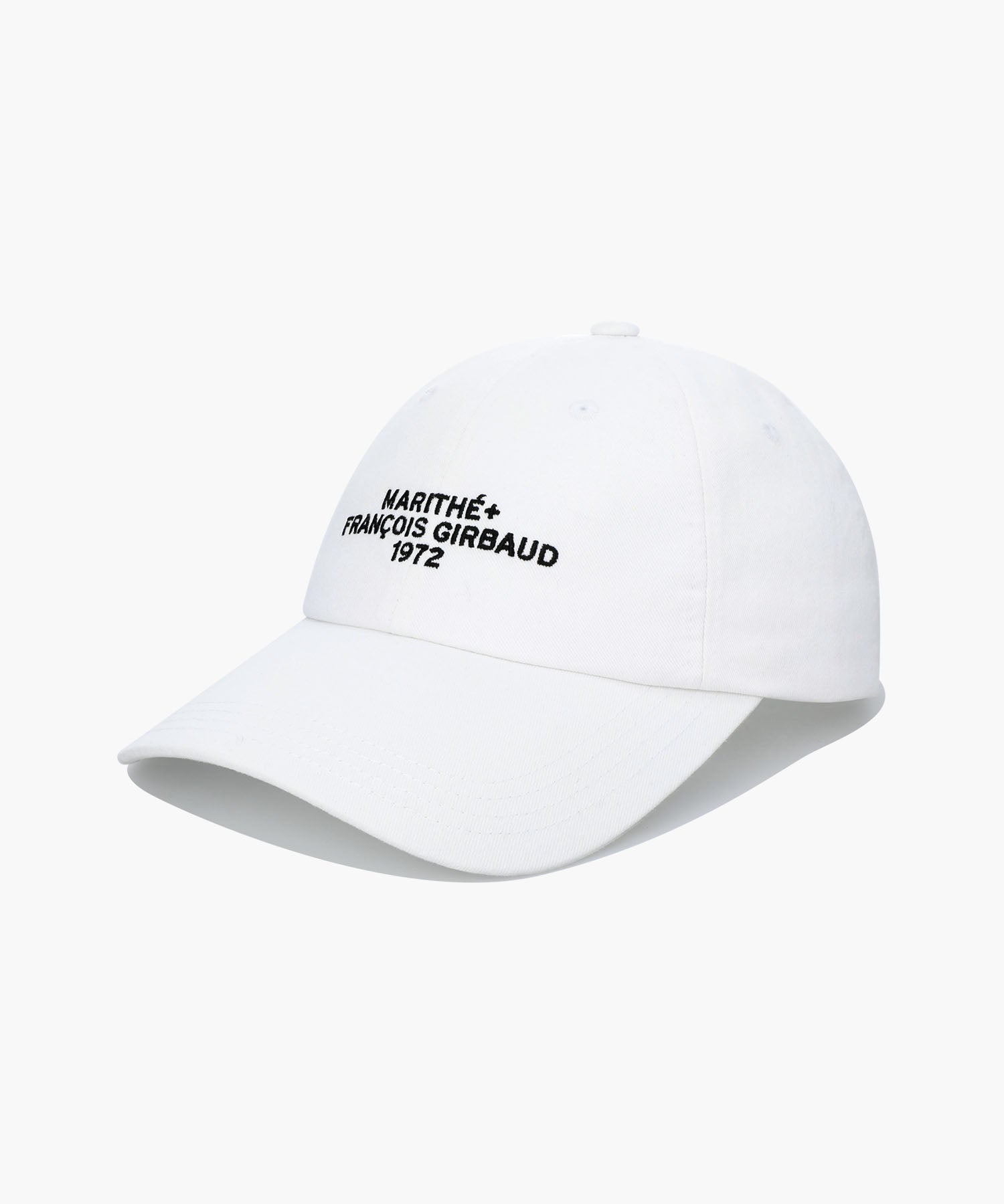 Marithe & Francois Girbaud - Lettering Logo Ball Cap (White) product image 1 | TRAB K-Fashion Australia