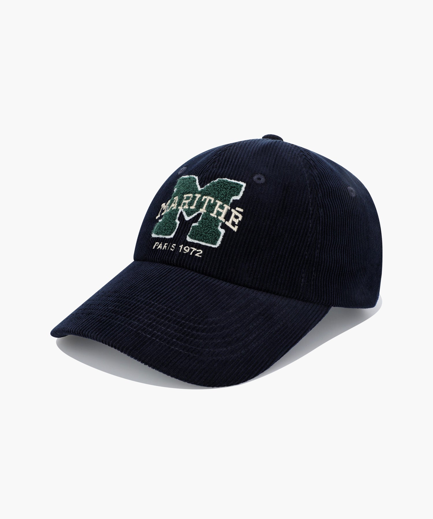 Marithe & Francois Girbaud - Logo Corduroy Covered Cap (Navy) product image 1 | TRAB K-Fashion Australia