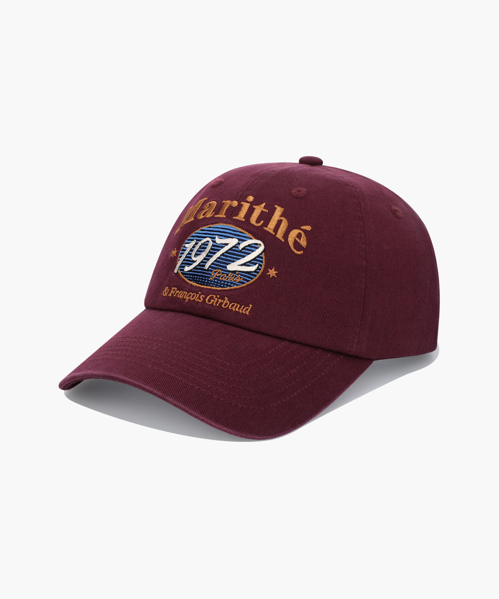 Marithe & Francois Girbaud - Ellipse Graphic Cap (Burgundy) product image 1 | TRAB K-Fashion Australia
