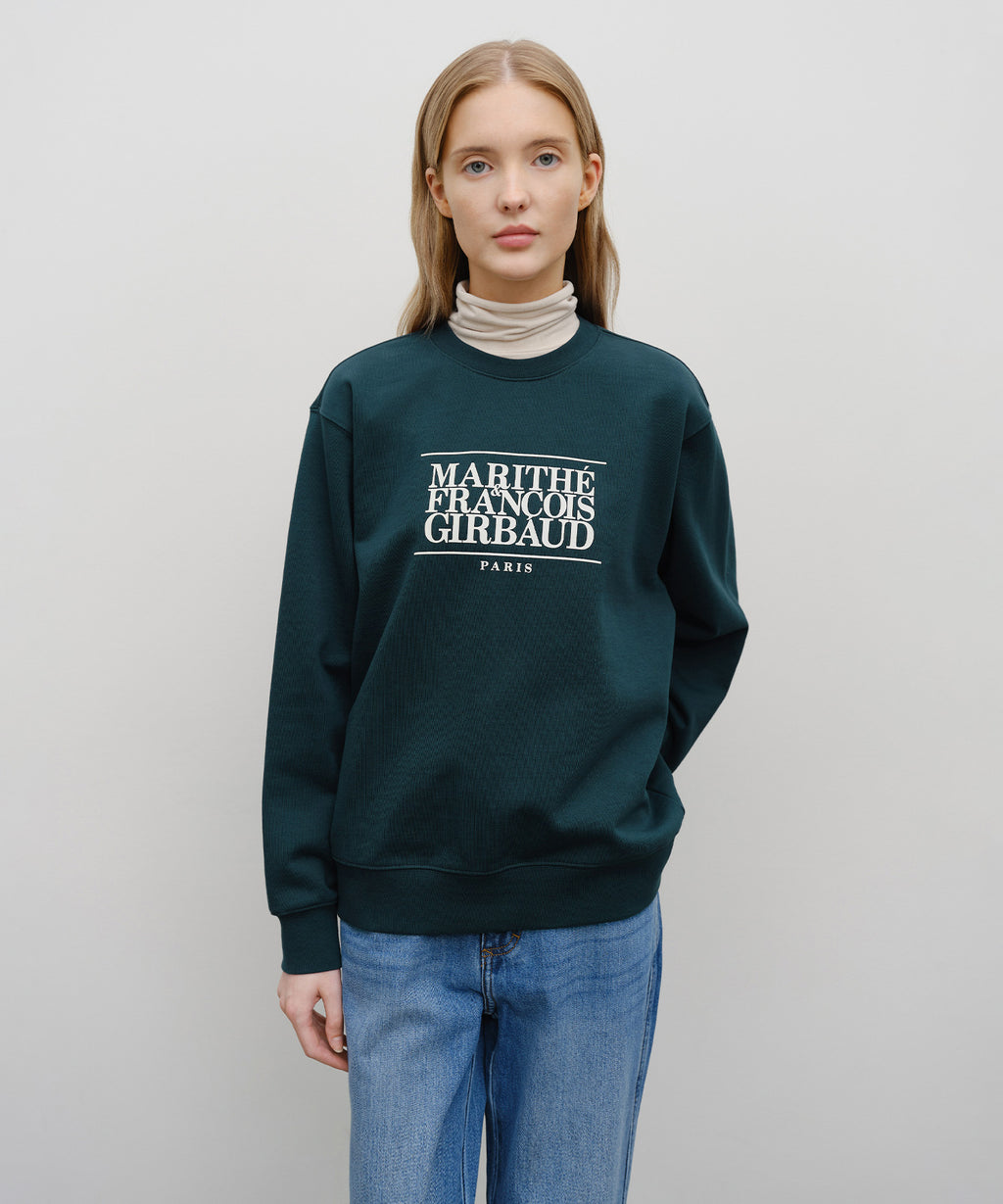 Marithe & Francois Girbaud - Classic Logo Sweatshirt (Dark Teal) product image 5 | TRAB K-Fashion Australia