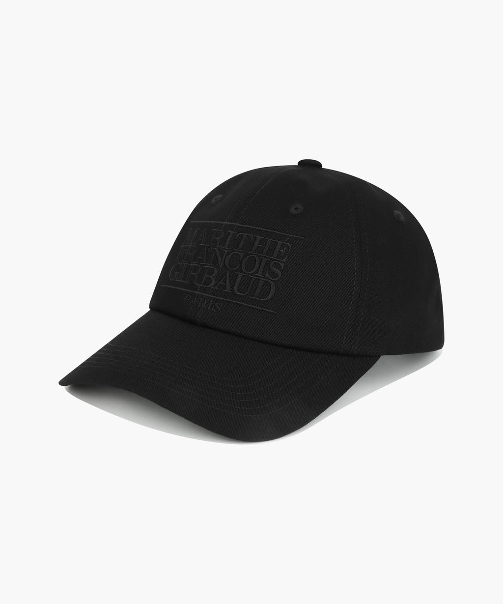 Marithe & Francois Girbaud - Classic Logo Covered Cap (Black Black) product image 1 | TRAB K-Fashion Australia