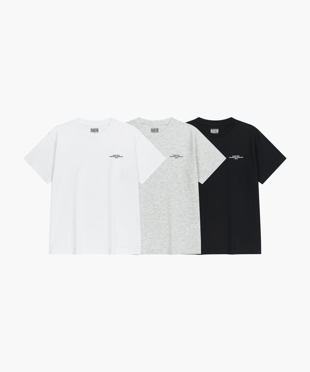 Marithe & Francois Girbaud - 3pack Lettering Logo Tee (Mix) product image 1 | TRAB K-Fashion Australia