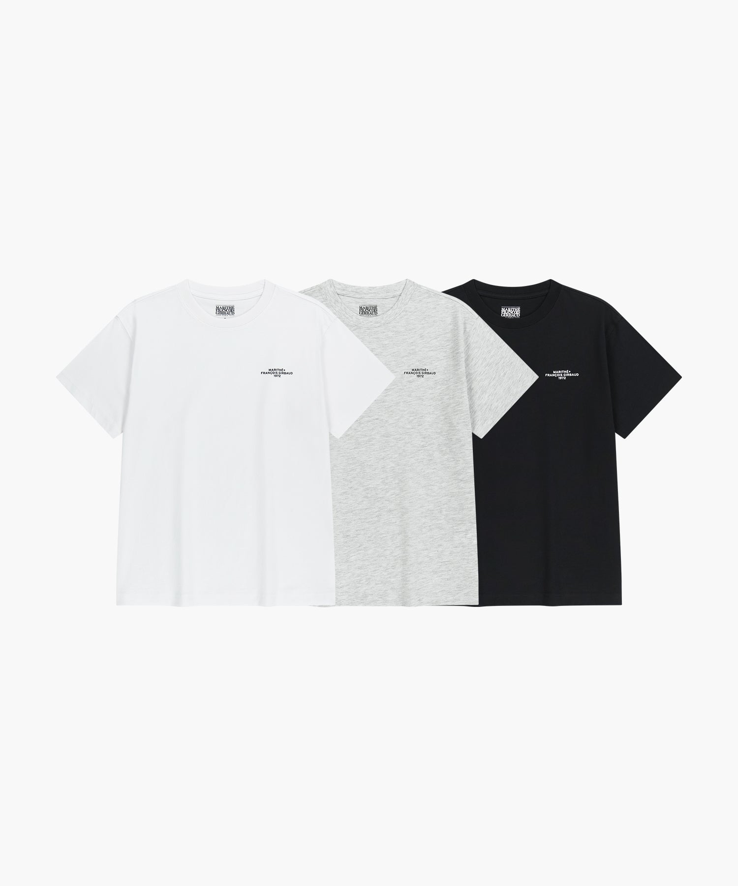 Marithe & Francois Girbaud - 3pack Lettering Logo Tee (Mix) product image 1 | TRAB K-Fashion Australia