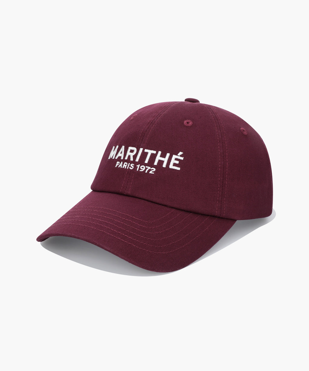 Marithe & Francois Girbaud - Regular Logo Ball Cap (Burgundy) product image 1 | TRAB K-Fashion Australia