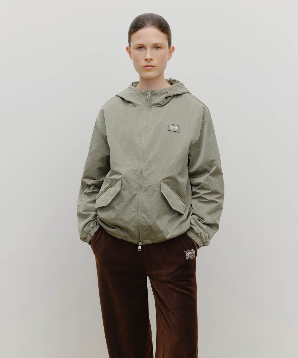 Marithe & Francois Girbaud - Marithe Sport Hooded Windbreaker (Gray) product image 1 | TRAB K-Fashion Australia