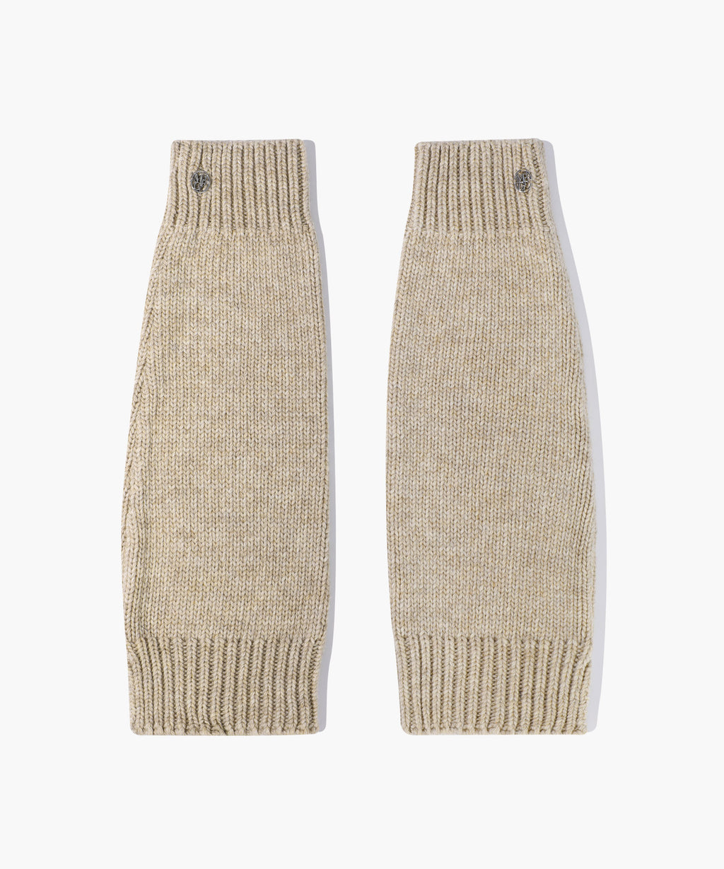 Marithe & Francois Girbaud - Knit Leg Warmer (Beige) product image 1 | TRAB K-Fashion Australia