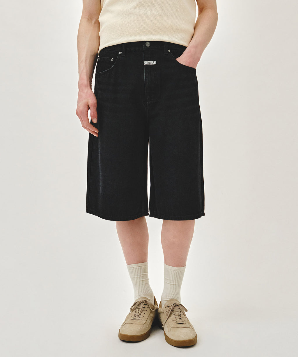 Marithe & Francois Girbaud - Bermuda Denim Pants (Black) product image 1 | TRAB K-Fashion Australia