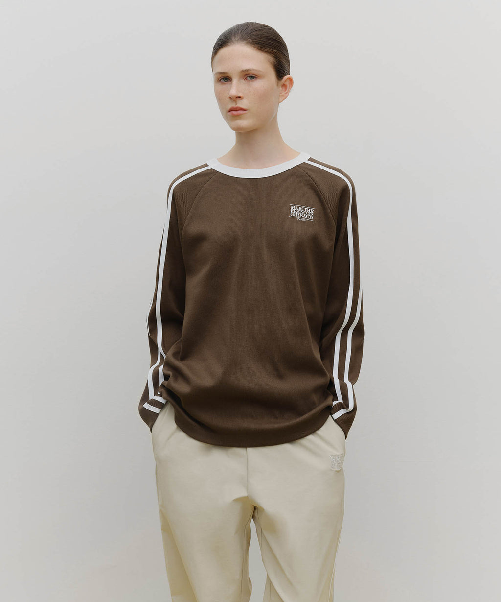 Marithe & Francois Girbaud - Marithe Sport W Oversized Long Sleeve (Brown) product image 1 | TRAB K-Fashion Australia