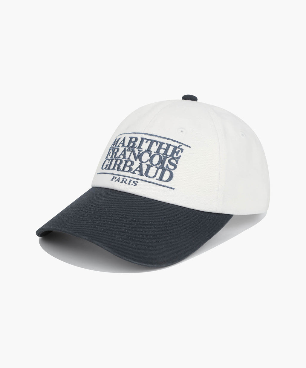 Marithe & Francois Girbaud - Classic Logo 6panel Color Block Cap (Dark Gray) product image 1 | TRAB K-Fashion Australia
