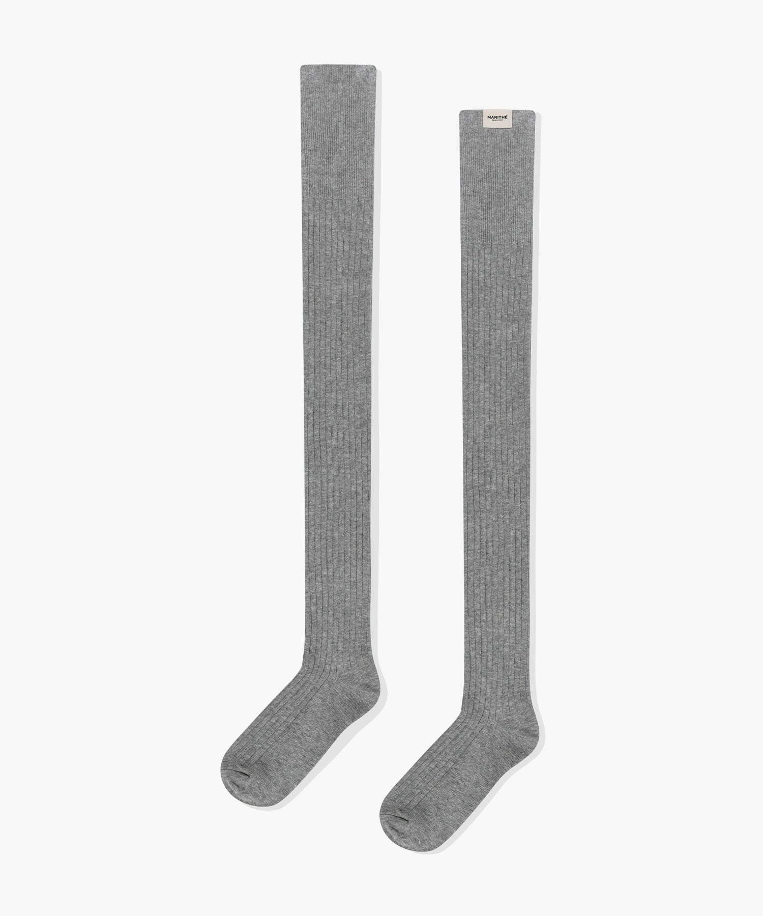 Marithe & Francois Girbaud - Over Knee Long Socks (Light Heather Gray) product image 1 | TRAB K-Fashion Australia