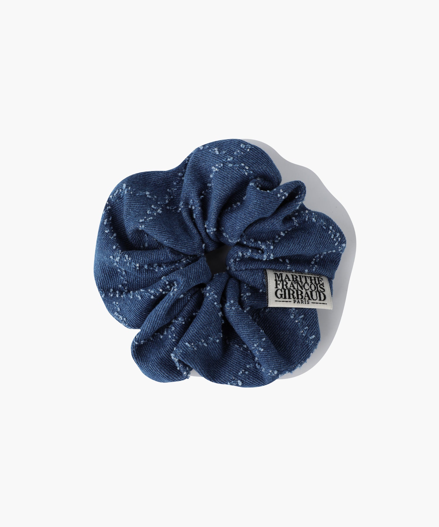 Marithe & Francois Girbaud - Classic Logo Denim Pattern Hair Scrunchie (Blue) product image 1 | TRAB K-Fashion Australia